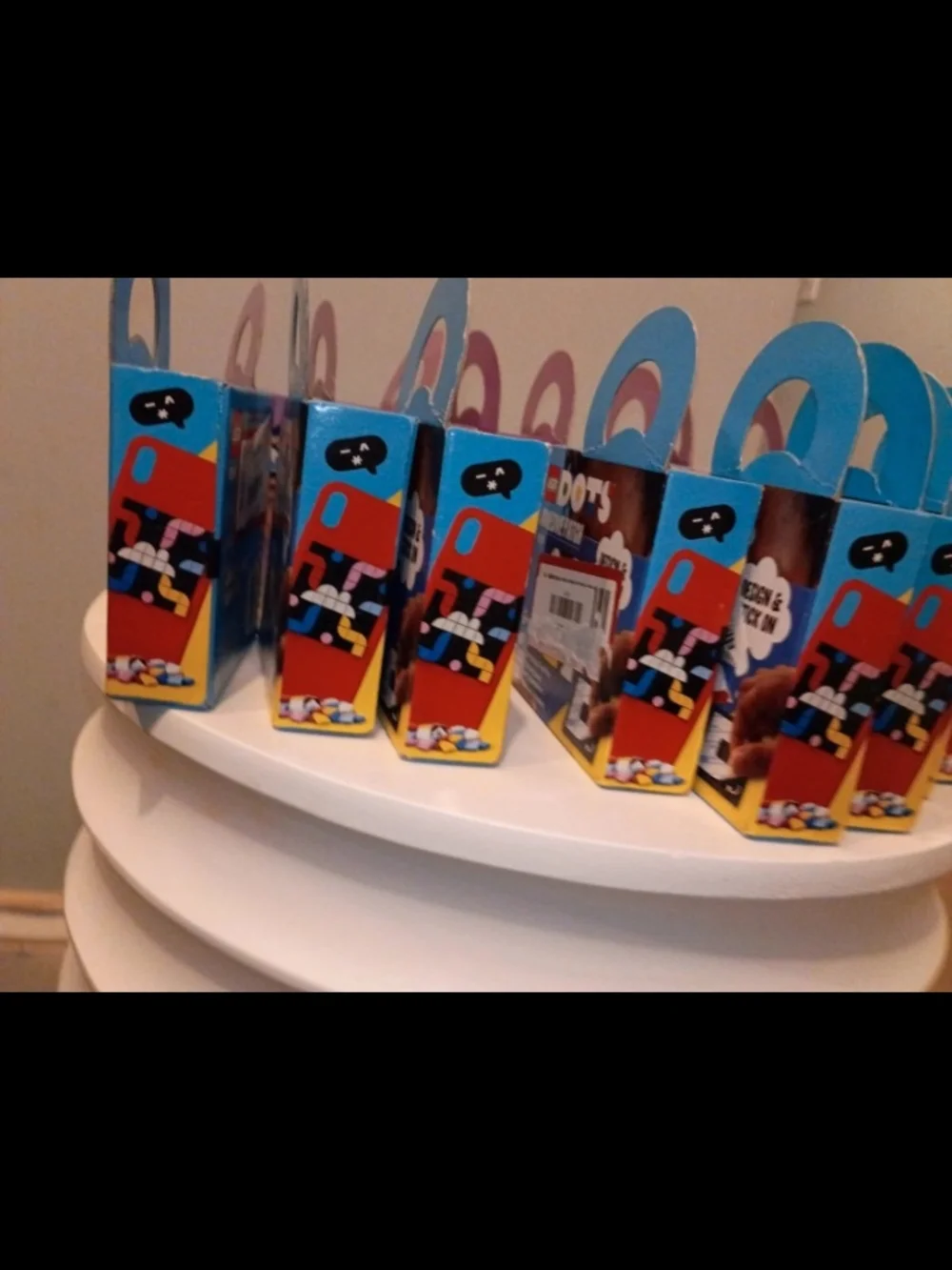 LEGO Blue Party Favor Boxes - Pack of Decorative Gift Boxes